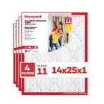 Honeywell 14X25X1 Merv Allergen Reducer 11000 (4 Pack), White. Fixed Price $63.49.