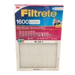 Filtrete Ultra Allergen 2X Bacteria And Virus Filter 16X24X1, 1600 Mpr (4 Pk.). Fixed Price $39.61.
