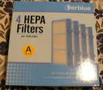 Brand New 4 Derblue Hepa Filters, Aer Series,holmes,sealed. Fixed Price $8.00.