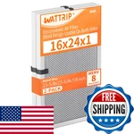 Wattrip 2-PACK 16X24X1 Merv 8 Reusable Washable Electrostatic Air Filters. Fixed Price $129.47.