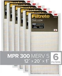 6-PACK Furnace Air Filters WASHABLE,12X20X1, Mpr 300, Clean Living Basic Dust. Fixed Price $60.09.