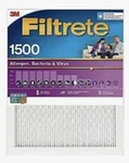 Filtrete 16X25X1 2PK Allergen Bacteria And Virus Air Filter 1500 Mpr. Fixed Price $32.00.