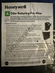 Honeywell Odor Reducing Pre-filter Open Package HA/HPA090, 100,200 Purifiers. Fixed Price $8.99.