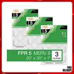 Hdx 20X30X1 Air Filter Merv 8 Pleated Furnace Hvac Fpr 5 3-PACK Replacement. Fixed Price $18.35.