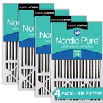 16X25X5 (4 3/8) Honeywell Replacement Air Filters Merv 14 Plus Carbon Pack. Fixed Price $219.99.