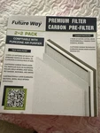 Future Way Hepa Activated Carbon Filter 1 Pack For Purezone Air Purifier. Fixed Price $15.00.