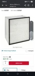 Hepa Replacement Filter 24''X24''X11.5'' Pleated 1200CFM/300 Fpm Air Flow.. Fixed Price $89.99.