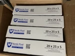 Nordic Pure 20X25X5 Merv 14 Air Filters With Carbon Pack. Fixed Price $110.00.