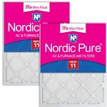 Nordic Pure 25X25X1 Tru Mini Pleat Merv 11 Furnace Air Filters Pack. Fixed Price $58.80.