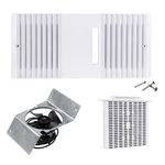 Rush Hampton/tekquest CA-90 Ductless Exhaust Kit Fan, Grill, Filter White -new. Fixed Price $48.50.