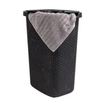 Mind Reader 60L Slim Laundry Hamper, Clothes Basket, Lid, Wicker Design, Plas.... Fixed Price $54.15.