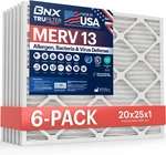 Trufilter 20X25X1 Air Merv 13 (6-PACK) Made In Usa Electrostatic Plea. Fixed Price $120.99.