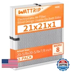 Wattrip 2-PACK 21X21X1 Merv 8 Reusable Washable Electrostatic Air Filters. Fixed Price $162.74.