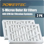 Powertec 5 Micron Outer Air Filter For Wen 3410, AF4000/. Fixed Price $44.18.