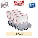 Plano Waterproof Stowaway Tackle Box, 4 Pack Clear Fishing Utility Storage Case. Fixed Price $56.99.