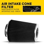 Black 4" Inlet Truck Air Filter Dryflow Clamp-on Round Cone Intake Kit New. Fixed Price $26.59.