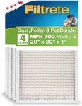 Filtrete Furnace Air Filter, Merv 8, Mpr 700, Tough 20X30X1, White. Fixed Price $74.39.
