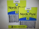 Nordic 16 In 20 5 Honeywell/lennox Replacement Merv 10 Air Filter 2PK. Fixed Price $56.95.