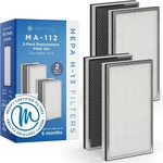 Medify MA-112 Filter 2-PACK H13 Hepa Carbon Pre Set For Allergies Dust. Fixed Price $185.99.