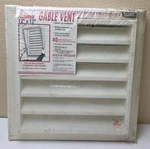 Builders Edge Square Gable Vent 12"X12" White Brand New. Fixed Price $26.99.
