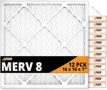 Tiger Tough 16X16X1 Air Filter Merv Mpr 600-800 High-performance Pleated 12 Pk. Fixed Price $62.95.