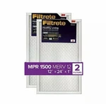 2PK 3M Filtrete 12X24X1 Furnace Air Filter MPR1500 Healthy Living Ultra Allergen. Fixed Price $40.31.