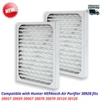 2-PACK Filters For Hunter Hepatech 30928 Fits 30057 30059 Air Purifiers. Fixed Price $38.66.