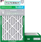 16X25X4 Air Filter Merv 8 Essential Dust & Allergy Defense (2-PACK), Electrostat. Fixed Price $81.99.