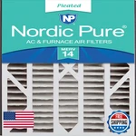 Nordic Pure 16X25X3 Actual Size 15 13/16 24 5/16 Merv 14 Trion Air Bear. Fixed Price $96.92.