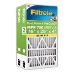 Filtrete 16X25X4 Slim Fit Mpr 700 Air Filter, Made By 3M. Fixed Price $37.99.