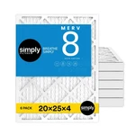 Filter 20X25X4 Merv Furnace Hvac Pack White S-08-06-20254 Air Simply Actual. Fixed Price $114.99.
