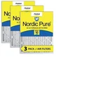 Nordic Pure 12" X 24" Pleated Merv 10 Air Filters (3-PACK). Fixed Price $42.00.