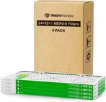 Trightfilters 12X24X1 Air MERV-8 Pleated Dust Defense Replacement- Pack. Fixed Price $29.99.