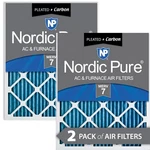Nordic Pure 10X10X1 Pleated Air Filters Merv 7 Plus Carbon 2 Pack. Fixed Price $37.99.