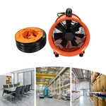 10" Portable Exhaust Fan Air Ventilation Utility Blower Opt 5M/10M Dust Hose. Fixed Price $110.20.