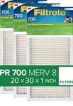 Pk 20X30X1 Air Filter, Mpr 700, Merv 8, Clean Living Dust, Pollen Dander. Fixed Price $29.99.