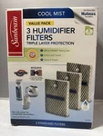 Sunbeam SF235PDQ-UM Humidifier Replacement Filter Pack Cool Mist Open Box. Fixed Price $19.99.