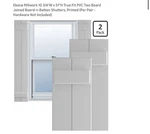 Ekena Millwork Pvc Board-n-batten Shutters Gray 10 3/4X51 In 2 Pack. Fixed Price $123.00.