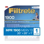 Filtrete High Performance Air Filter 1900 Mpr UA02-4, 20 In X. Fixed Price $38.15.