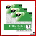 Hdx 15X20X1 Air Filter Merv 8 Pleated Furnace Hvac Fpr 3-PACK Replacement. Fixed Price $18.35.