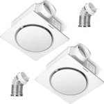 2 Pack Bathroom Exhaust Fan 30-110-160 Cfm W/ Humidity Sensor Quiet Ceiling Vent. Fixed Price $64.98.