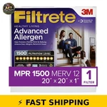 Filtrete 20X20X1 Air Filter, Mpr 1500, Merv 12, Allergen Reduction. Fixed Price $43.99.