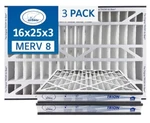 Trion Air Bear 255649-101 (3 Pack) Pleated Furnace Filter 16"X25"X3" Merv 8. Fixed Price $72.61.