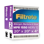 Filtrete 20X20X4 Furnace Air Filter, Mpr 1550, Merv 12, Fits. Fixed Price $80.09.
