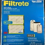 Filtrete Hepa Media Idylis Replacement Filter 0412558 3M New Open Box. Fixed Price $12.76.
