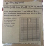 Westinghouse Portable 1804 1901 Replacement Hepa Filters For (4-PACK) Sealed Oem. Fixed Price $18.95.