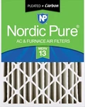 Nordic Pure 20X24X4 (3 5/8) Pleated Air Filters Merv 13 Plus Carbon Pack. Fixed Price $40.99.