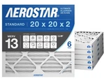 Aerostar 20X20X2 Merv 13 Air Filter, 6 Count, Actual Size (19.50 1..... Fixed Price $127.19.