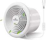 6 Inch Quiet Bathroom Exhaust Fan 110 Cfm, Wall Mount Vent With Plug For Kit. Fixed Price $62.41.