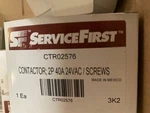 Trane / Service First Contactor 24V, 40A, Pole, CTR02576. Fixed Price $27.99.